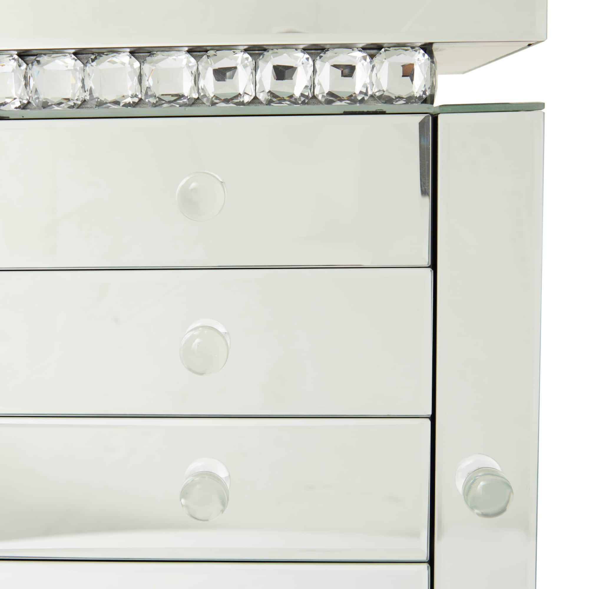 Silver Glam Jewelry Box